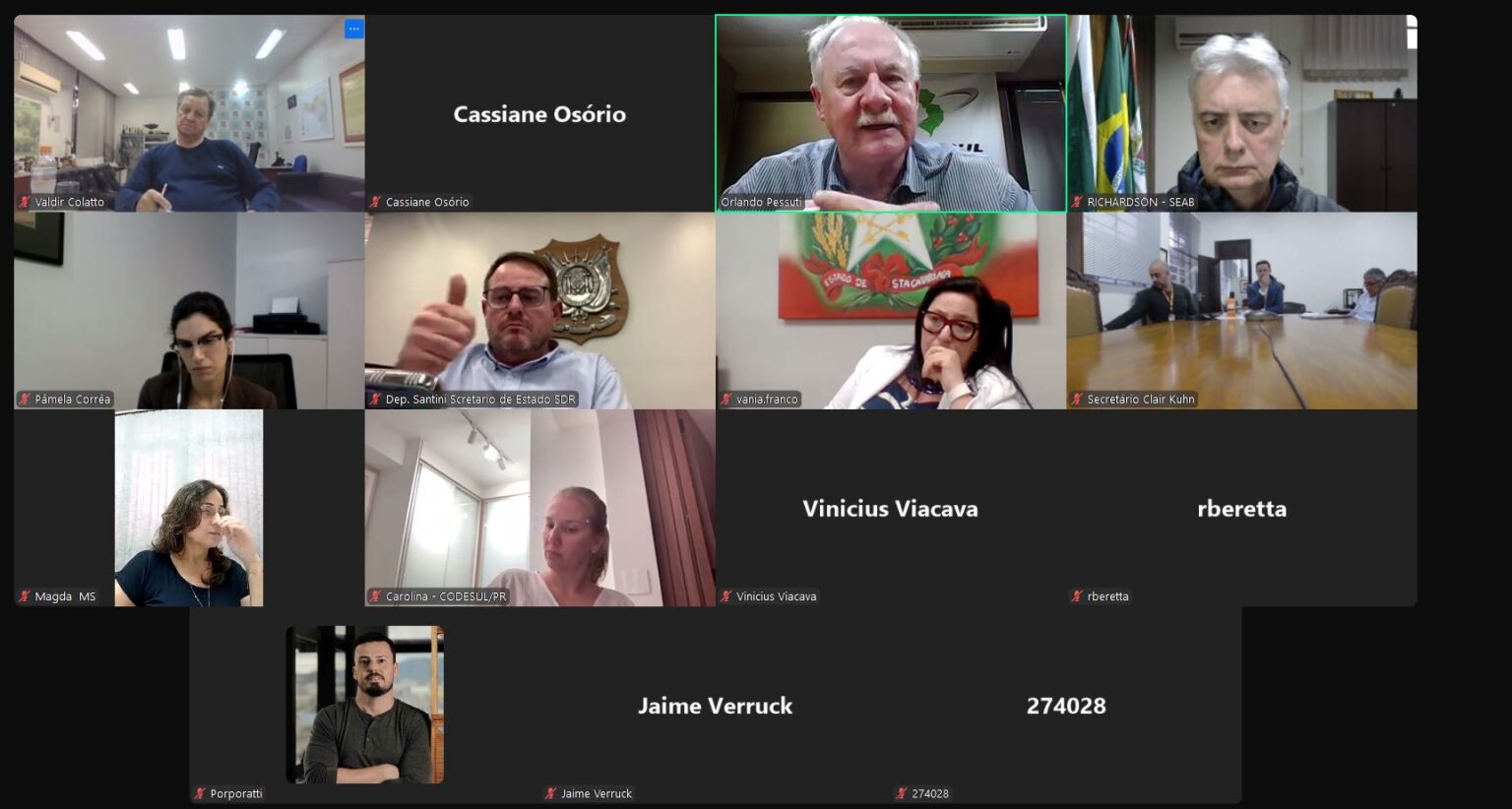 Comissão de Agricultura do Codesul define ações prioritárias de apoio aos estados