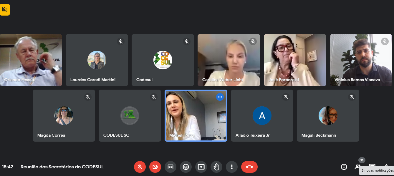 Read more about the article Secretários do Codesul estiveram reunidos nesta terça-feira