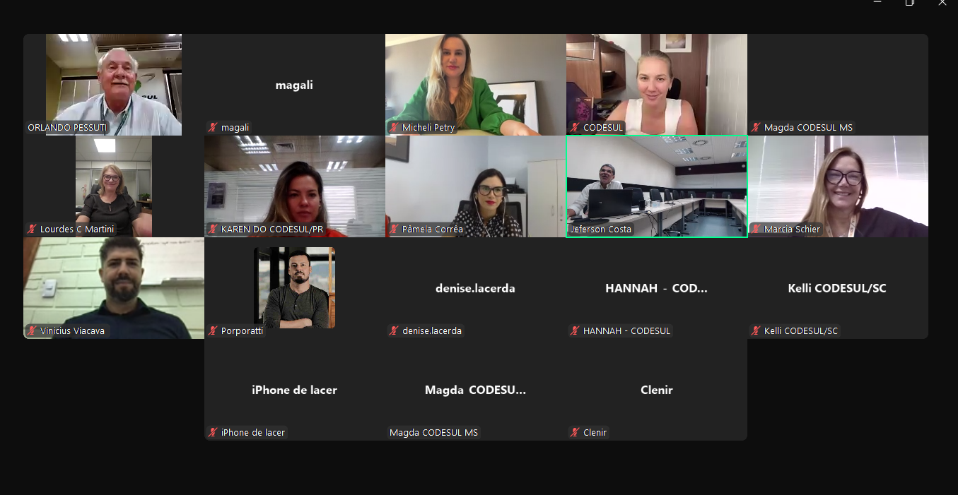 Read more about the article Secretários do Codesul realizam a primeira reunião de 2025